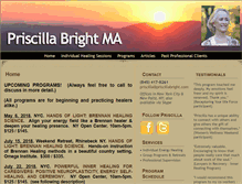 Tablet Screenshot of priscillabright.com